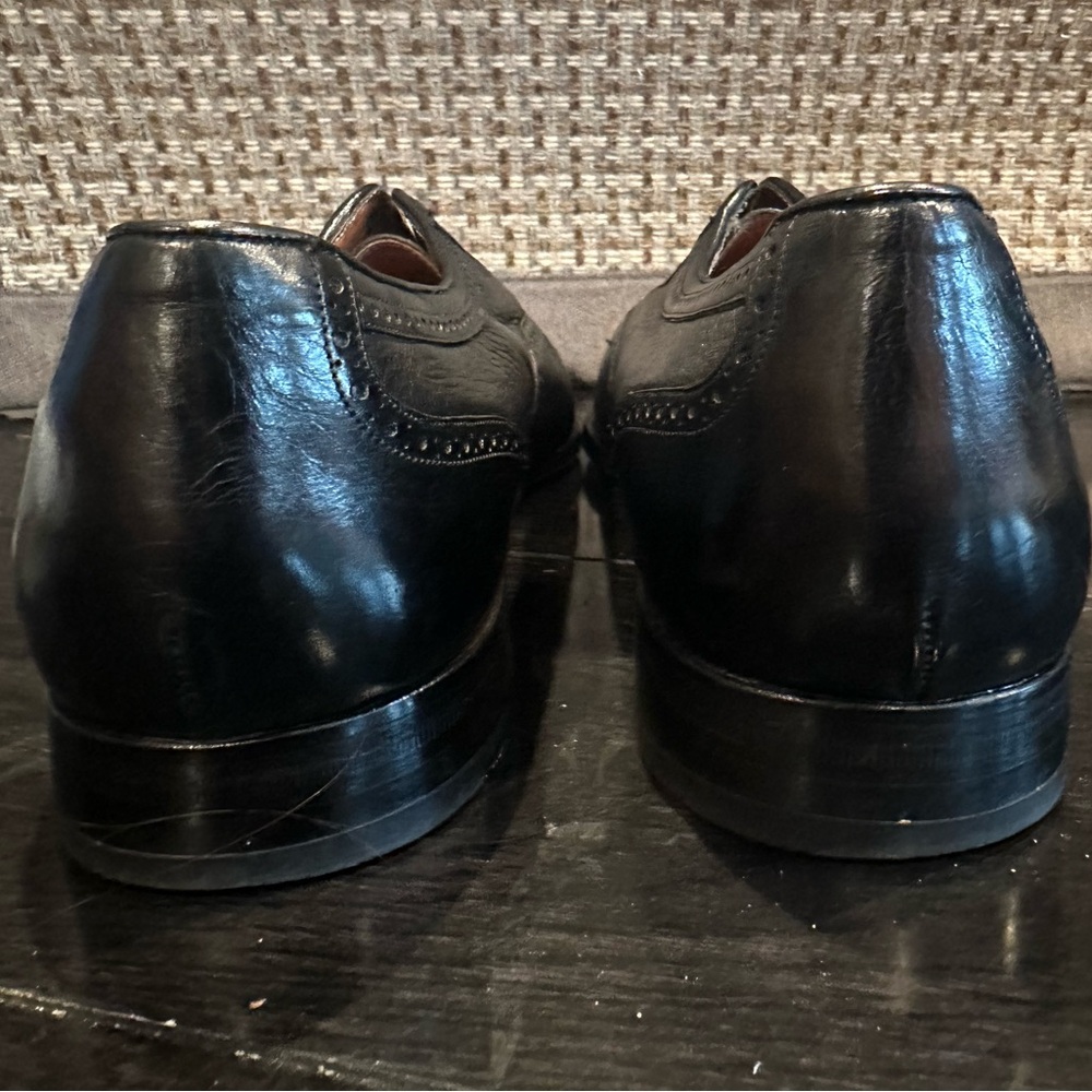 Garys International Black Leather Cap Toe  Oxford Women’s Size 10 Dress Shoes - Picture 3 of 14